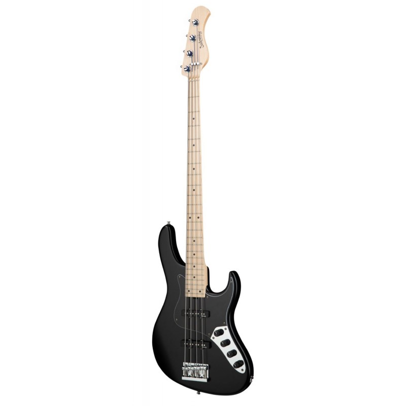Sadowsky MetroLine 24-Fret Vintage J/J Bass, Swamp Ash Body, 4-String - Solid Black Satin - 3