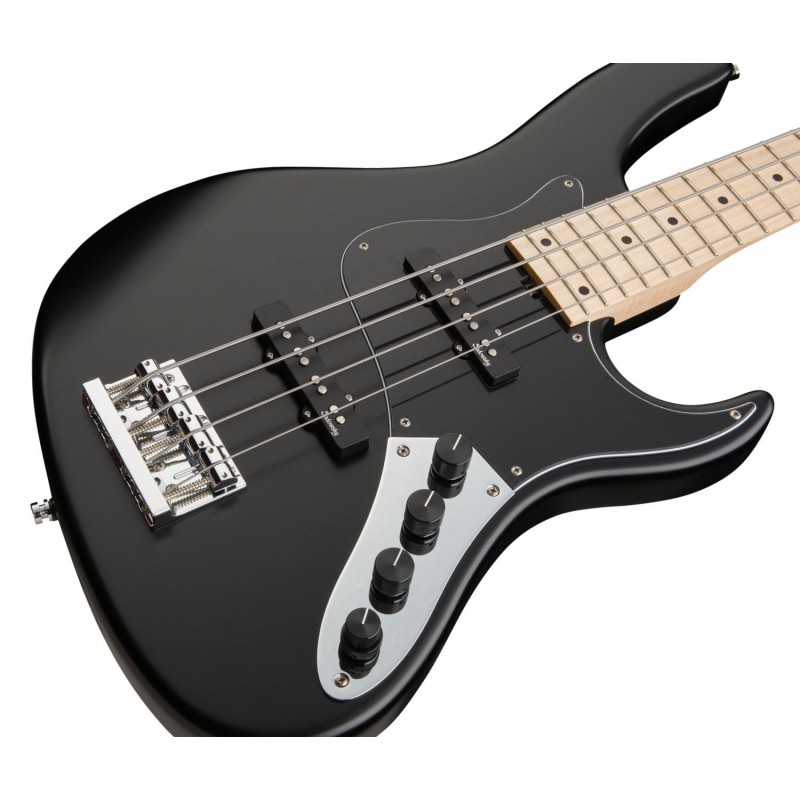 Sadowsky MetroLine 24-Fret Vintage J/J Bass, Swamp Ash Body, 4-String - Solid Black Satin - 4