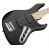 Sadowsky MetroLine 24-Fret Vintage J/J Bass, Swamp Ash Body, 4-String - Solid Black Satin - 4