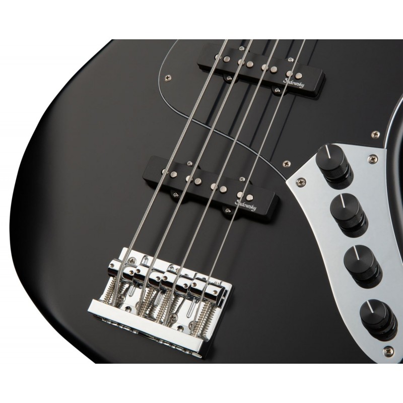 Sadowsky MetroLine 24-Fret Vintage J/J Bass, Swamp Ash Body, 4-String - Solid Black Satin - 5