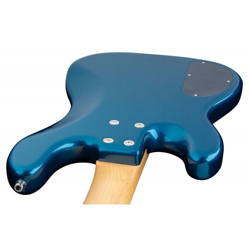 Sadowsky MetroLine 21-Fret Hybrid P/J Bass, Swamp Ash Body, 4-String - Solid Dark Lake Placid Blue Metallic High Polish - 6