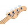 Sadowsky MetroLine 21-Fret Hybrid P/J Bass, Swamp Ash Body, 4-String - Solid Dark Lake Placid Blue Metallic High Polish - 7