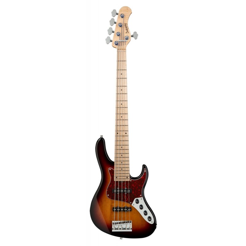Sadowsky MetroLine 24-Fret Vintage J/J Bass, Swamp Ash Body, 5-String - '59 Burst Transparent High Polish - 1