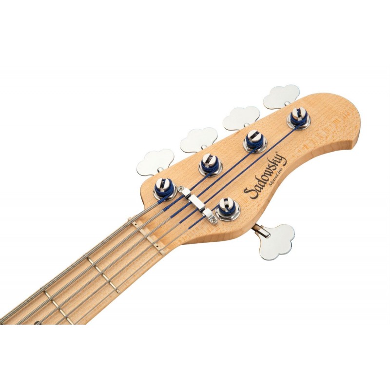 Sadowsky MetroLine 24-Fret Vintage J/J Bass, Swamp Ash Body, 5-String - '59 Burst Transparent High Polish - 7