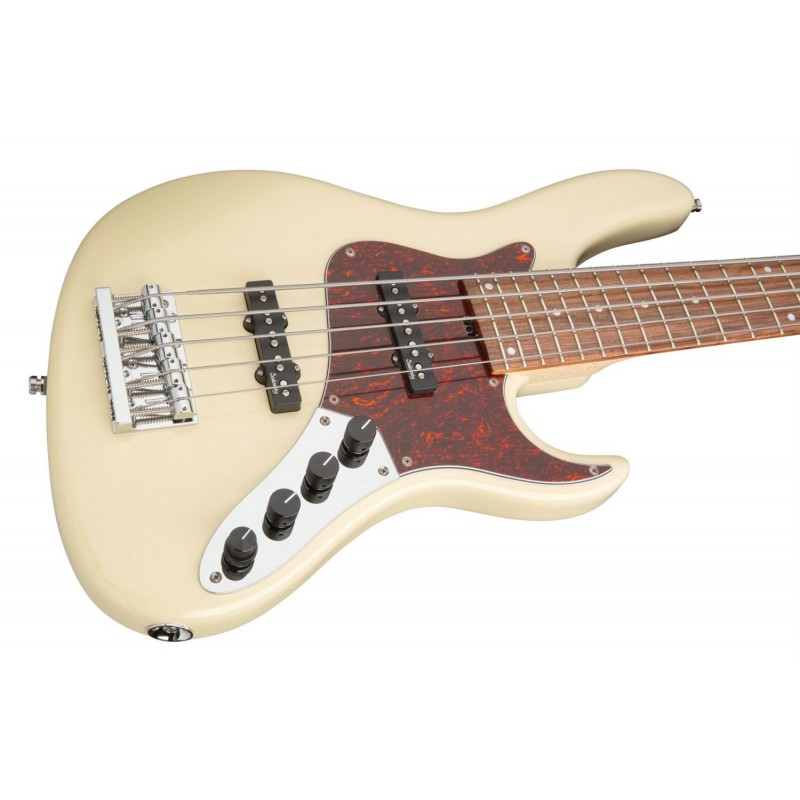 Sadowsky MetroLine 24-Fret Vintage J/J Bass, Red Alder Body, 5-String - Solid Olympic White High Polish - 4