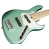 Sadowsky MetroLine 24-Fret Vintage J/J Bass, Swamp Ash Body, 5-String - Solid Sage Green Metallic Satin - 4