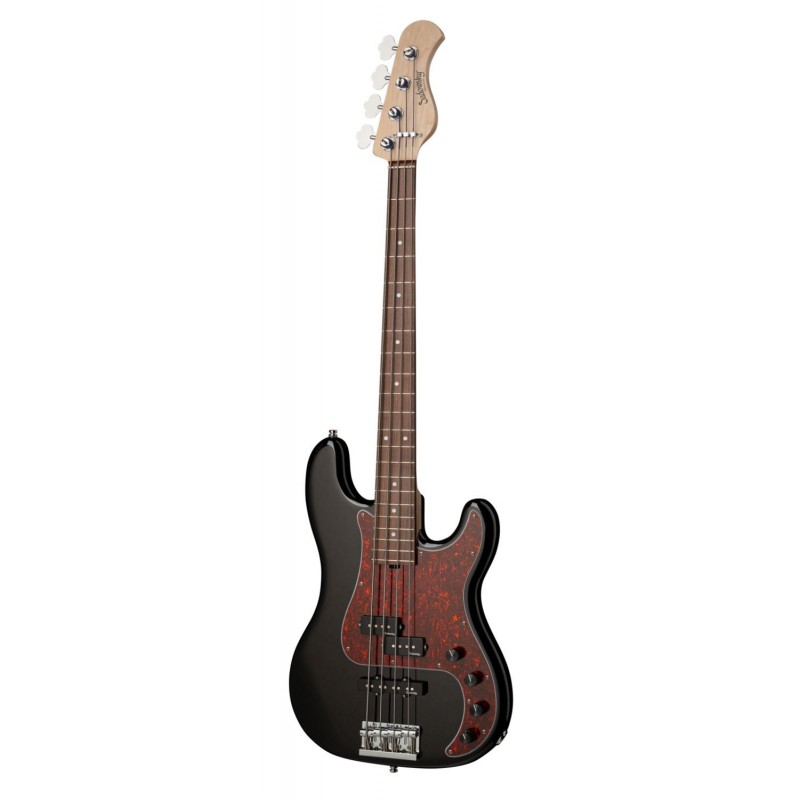 Sadowsky MetroLine 21-Fret Hybrid P/J Bass, Red Alder Body, 4-String - Solid Black High Polish - 3