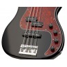 Sadowsky MetroLine 21-Fret Hybrid P/J Bass, Red Alder Body, 4-String - Solid Black High Polish - 5