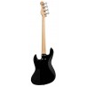 Sadowsky MetroLine 21-Fret Vintage P/J Bass, Swamp Ash Body, 4-String - Solid Black High Polish - 2