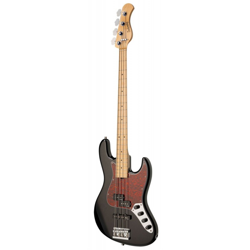Sadowsky MetroLine 21-Fret Vintage P/J Bass, Swamp Ash Body, 4-String - Solid Black High Polish - 3