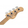 Sadowsky MetroLine 21-Fret Vintage P/J Bass, Swamp Ash Body, 4-String - Solid Black High Polish - 7