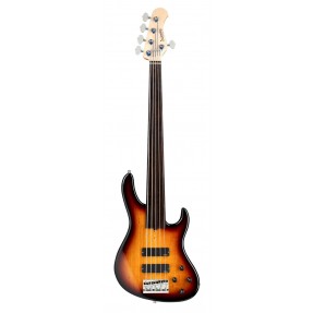 Sadowsky MetroLine 24-Fret Modern Bass, Swamp Ash Body, Fretless, 5-String - '59 Burst Transparent High Polish - 1