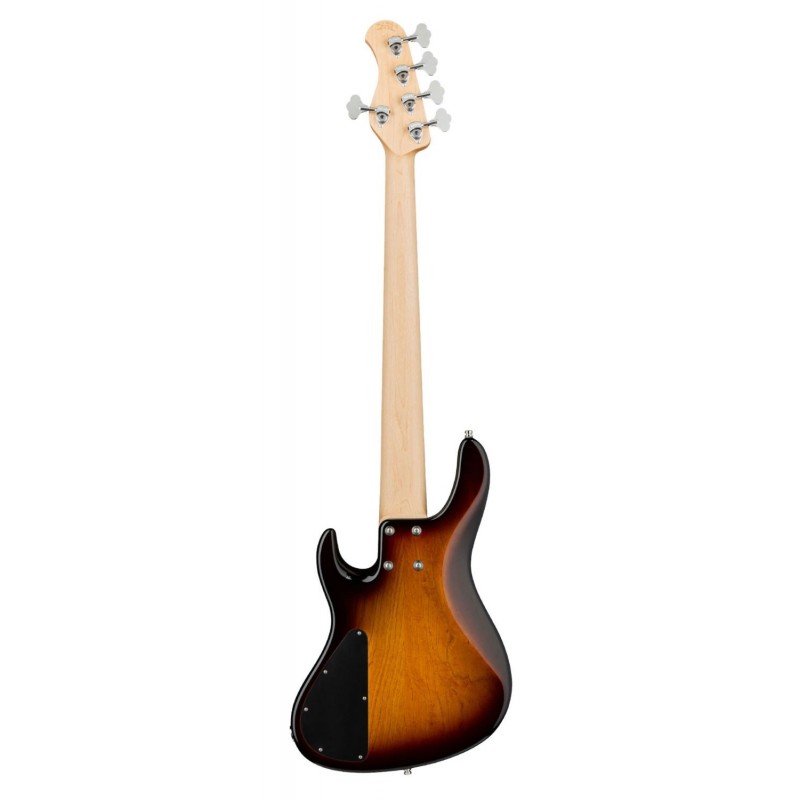Sadowsky MetroLine 24-Fret Modern Bass, Swamp Ash Body, Fretless, 5-String - '59 Burst Transparent High Polish - 2