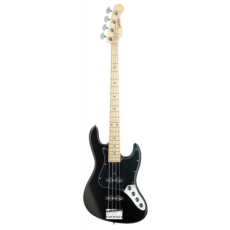 Sadowsky MetroLine 21-Fret Vintage J/J Bass, Swamp Ash Body, 4-String - Solid Black Satin - 1