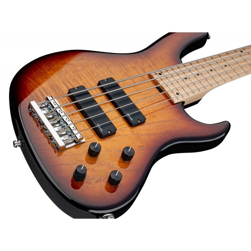 Sadowsky MetroLine 24-Fret Modern Bass, Swamp Ash Body, 5-String - '59 Burst Transparent High Polish - 4
