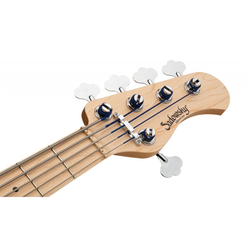 Sadowsky MetroLine 24-Fret Modern Bass, Swamp Ash Body, 5-String - '59 Burst Transparent High Polish - 7