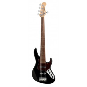 Sadowsky MetroLine 24-Fret Vintage J/J Bass, Red Alder Body, 5-String - Solid Black High Polish - 1