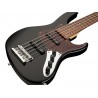 Sadowsky MetroLine 24-Fret Vintage J/J Bass, Red Alder Body, 5-String - Solid Black High Polish - 4