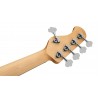 Sadowsky MetroLine 24-Fret Vintage J/J Bass, Red Alder Body, 5-String - Solid Black High Polish - 8