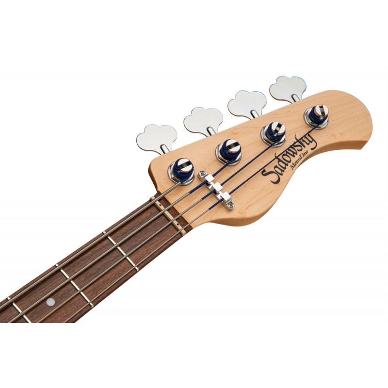 Sadowsky MetroLine 21-Fret Vintage P/J Bass, Red Alder Body, 4-String - Solid Dark Lake Placid Blue Metallic High Polish - 7