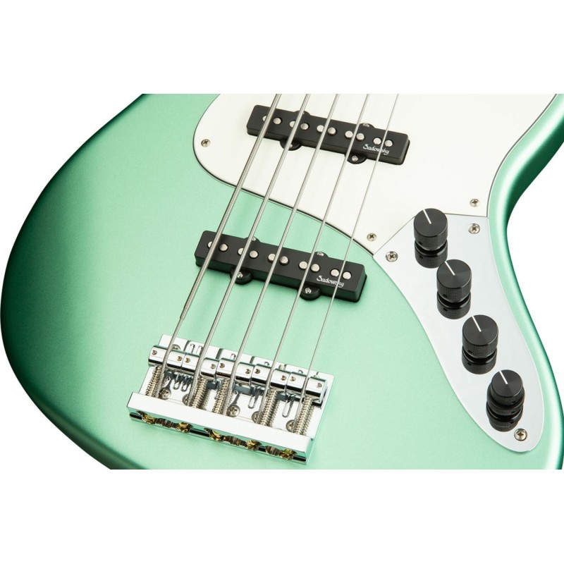 Sadowsky MetroLine 24-Fret Vintage J/J Bass, Red Alder Body, 5-String - Solid Sage Green Metallic Satin - 5