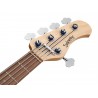 Sadowsky MetroLine 24-Fret Modern Bass, Red Alder Body, 5-String - Solid Dark Lake Placid Blue Metallic High Polish - 7