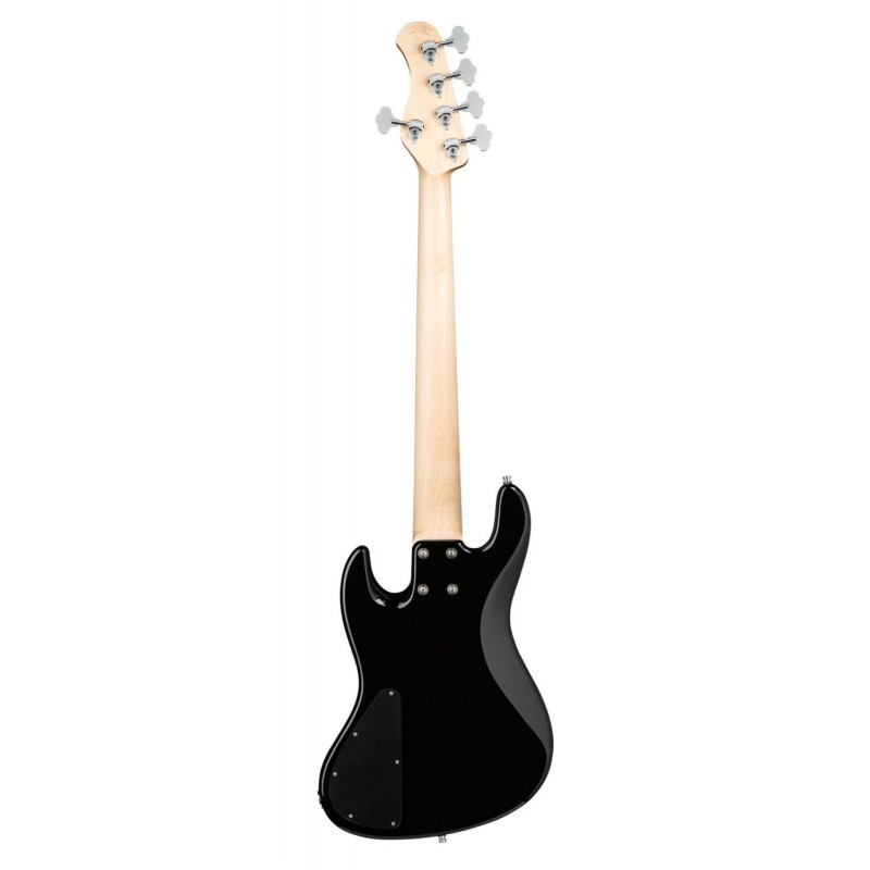 Sadowsky MetroLine 21-Fret Vintage P/J Bass, Swamp Ash Body, 5-String - Solid Black High Polish - 2