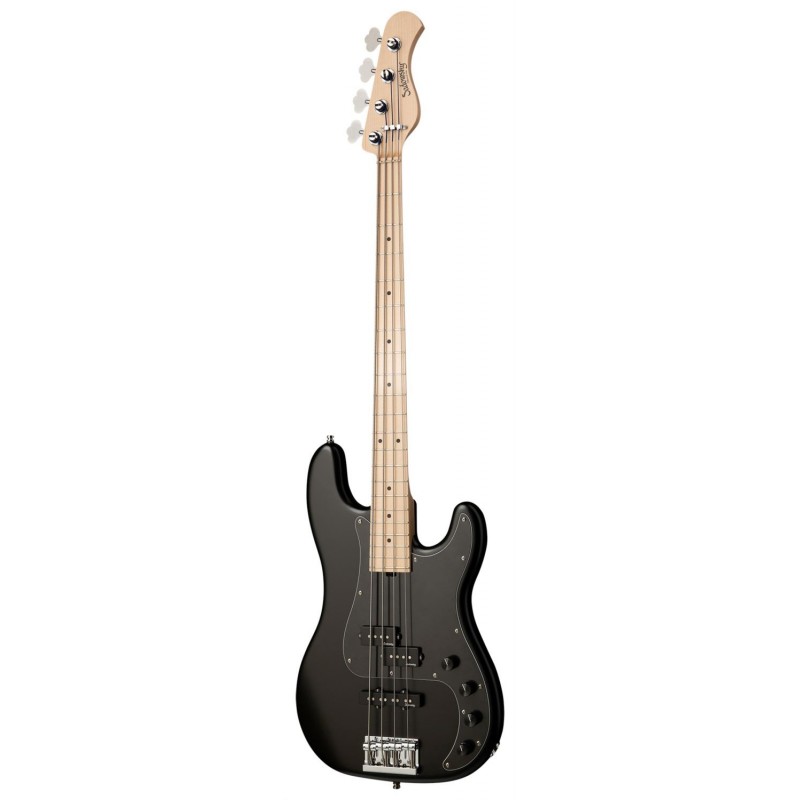 Sadowsky MetroLine 21-Fret Hybrid P/J Bass, Swamp Ash Body, 4-String - Solid Black Satin - 3