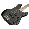 Sadowsky MetroLine 21-Fret Hybrid P/J Bass, Swamp Ash Body, 4-String - Solid Black Satin - 4