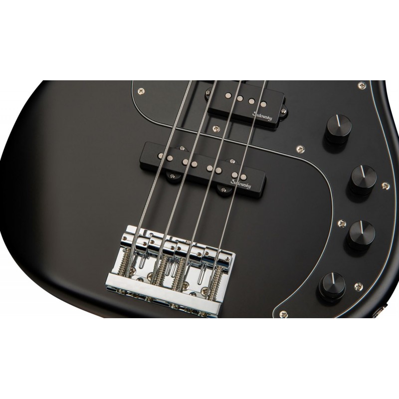 Sadowsky MetroLine 21-Fret Hybrid P/J Bass, Swamp Ash Body, 4-String - Solid Black Satin - 5