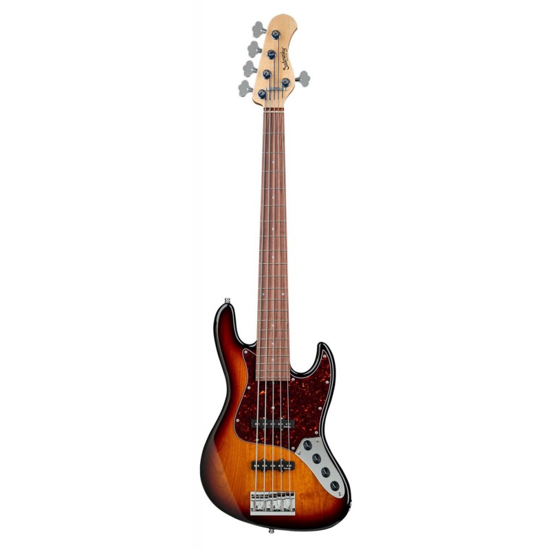 Sadowsky MetroLine 21-Fret Vintage J/J Bass, Red Alder Body, 5-String - '59 Burst Transparent High Polish - 1