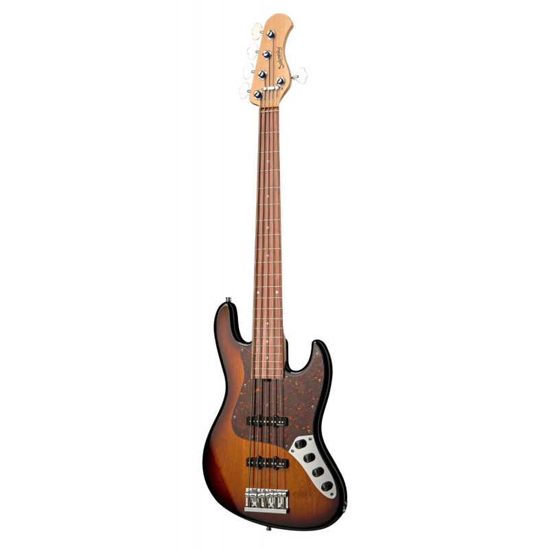 Sadowsky MetroLine 21-Fret Vintage J/J Bass, Red Alder Body, 5-String - '59 Burst Transparent High Polish - 3