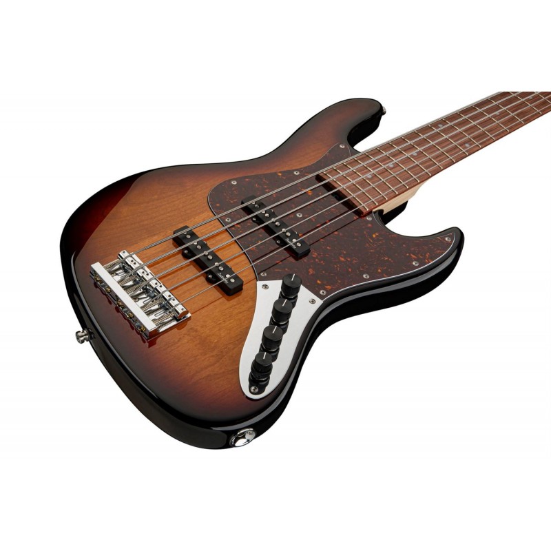 Sadowsky MetroLine 21-Fret Vintage J/J Bass, Red Alder Body, 5-String - '59 Burst Transparent High Polish - 4