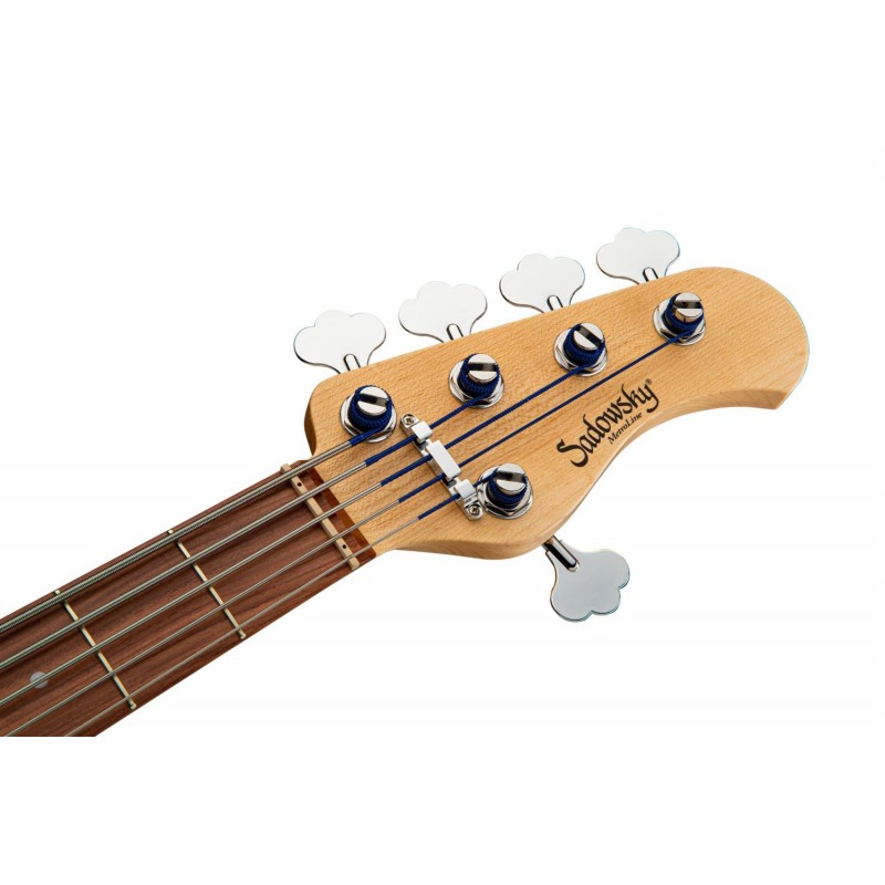 Sadowsky MetroLine 21-Fret Vintage J/J Bass, Red Alder Body, 5-String - '59 Burst Transparent High Polish - 7