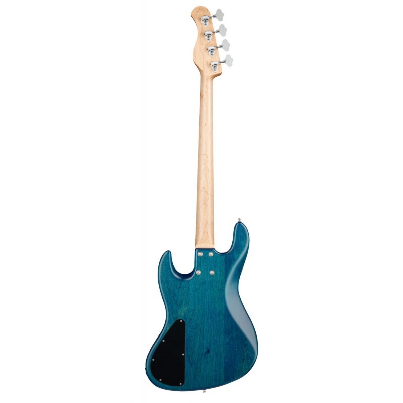 Sadowsky MetroLine 21-Fret Vintage J/J Bass, Red Alder Body, 4-String - Blue Transparent Satin - 2