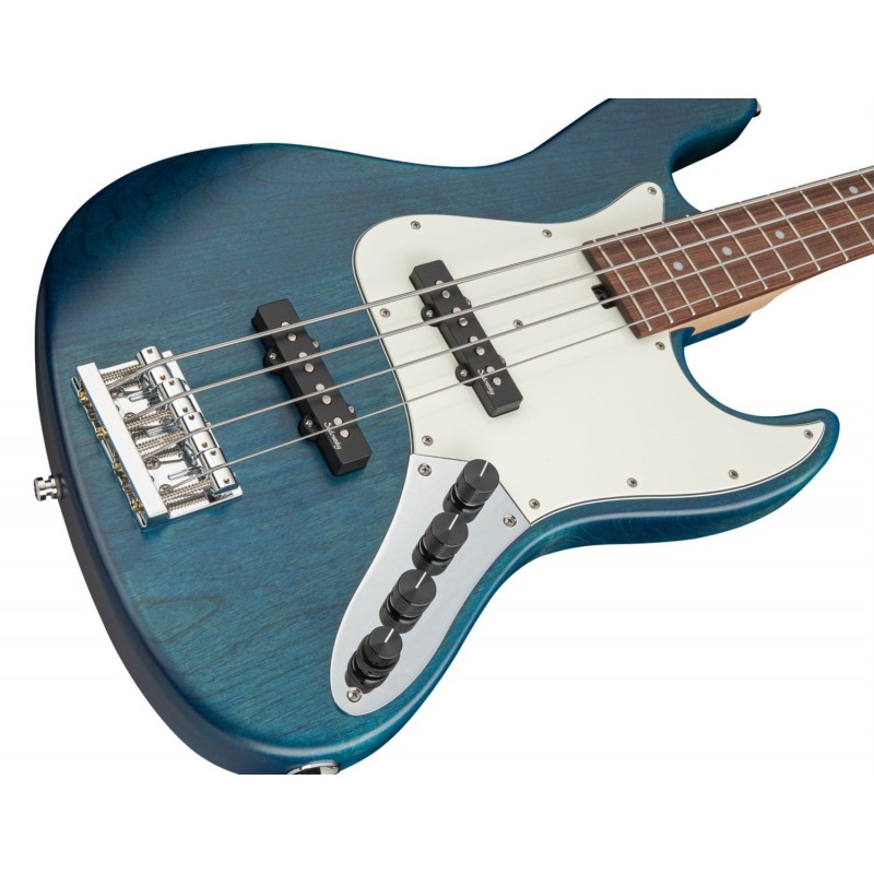 Sadowsky MetroLine 21-Fret Vintage J/J Bass, Red Alder Body, 4-String - Blue Transparent Satin - 4