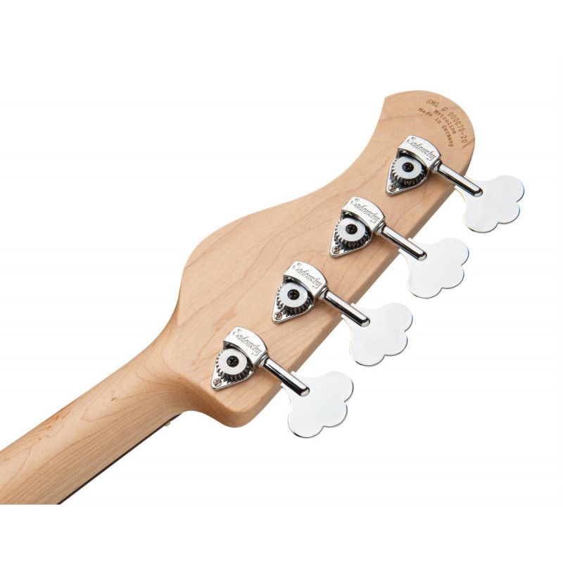 Sadowsky MetroLine 21-Fret Vintage J/J Bass, Red Alder Body, 4-String - Blue Transparent Satin - 8