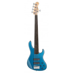 Sadowsky MetroLine 24-Fret Modern Bass, Swamp Ash Body, Fretless, 5-String - Solid Dark Lake Placid Blue Metallic High Polish - 