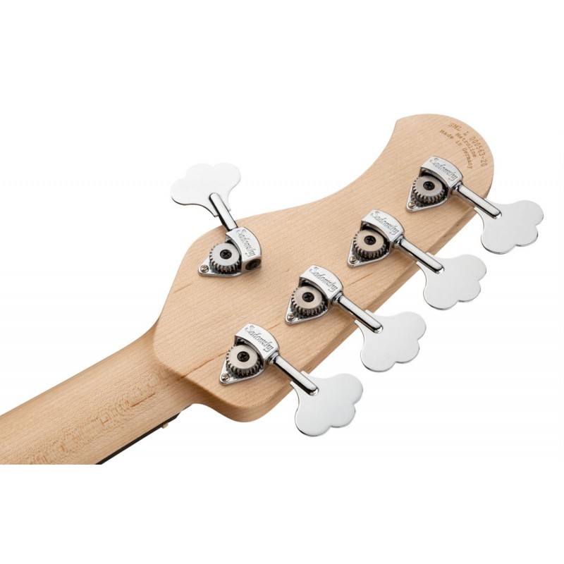 Sadowsky MetroLine 24-Fret Modern Bass, Swamp Ash Body, Fretless, 5-String - Solid Dark Lake Placid Blue Metallic High Polish - 