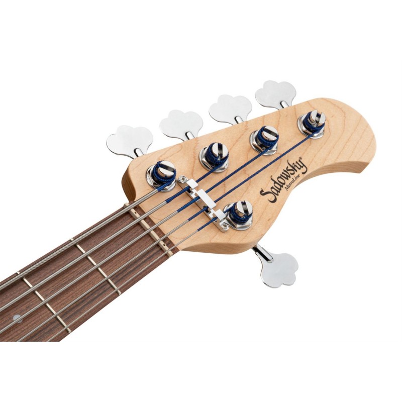 Sadowsky MetroLine 24-Fret Modern Bass, Red Alder Body, 5-String - '59 Burst Transparent High Polish - 7