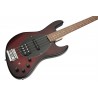 Sadowsky MetroLine 21-Fret Vintage M/J Bass, Red Alder Body, 4-String - Burgundy Burst Transparent Satin - 4