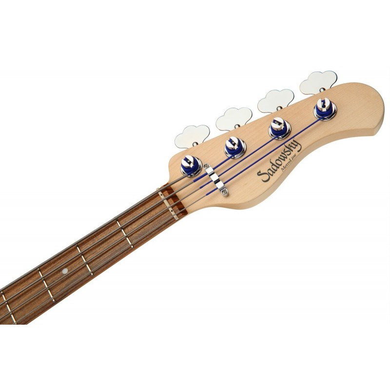 Sadowsky MetroLine 21-Fret Vintage M/J Bass, Red Alder Body, 4-String - Burgundy Burst Transparent Satin - 7