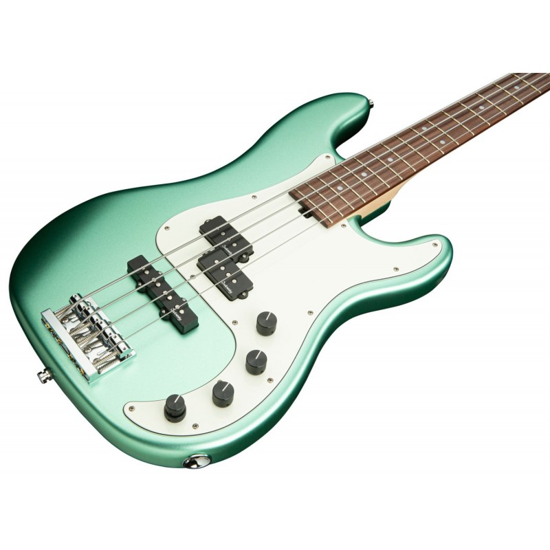 Sadowsky MetroLine 21-Fret Hybrid P/J Bass, Red Alder Body, 4-String - Solid Sage Green Metallic Satin - 4