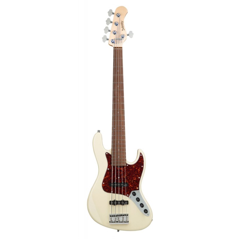 Sadowsky MetroLine 21-Fret Vintage J/J Bass, Red Alder Body, 5-String - Solid Olympic White High Polish - 1