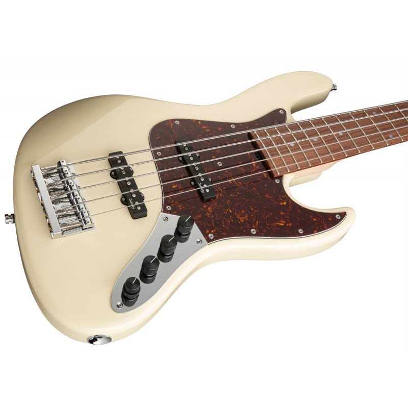 Sadowsky MetroLine 21-Fret Vintage J/J Bass, Red Alder Body, 5-String - Solid Olympic White High Polish - 4
