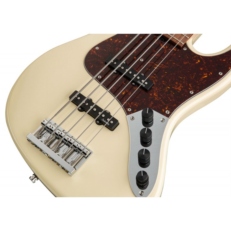 Sadowsky MetroLine 21-Fret Vintage J/J Bass, Red Alder Body, 5-String - Solid Olympic White High Polish - 5