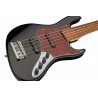 Sadowsky MetroLine 22-Fret Will Lee Artist Line, Red Alder Body, 5-String - Solid Black High Polish - 4