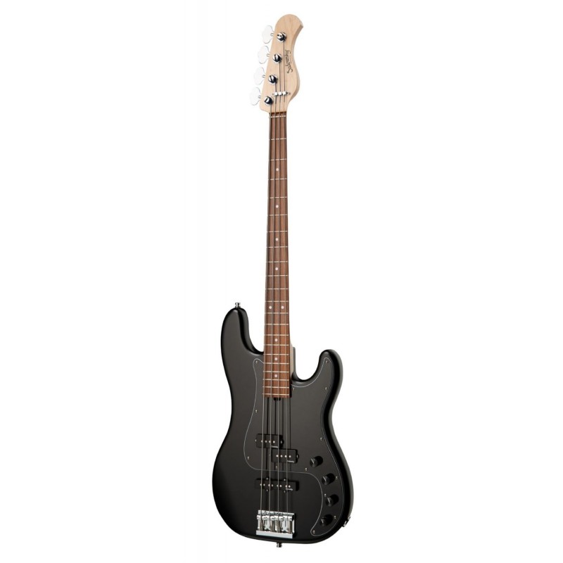 Sadowsky MetroLine 21-Fret Hybrid P/J Bass, Red Alder Body, 4-String - Solid Black Satin - 3