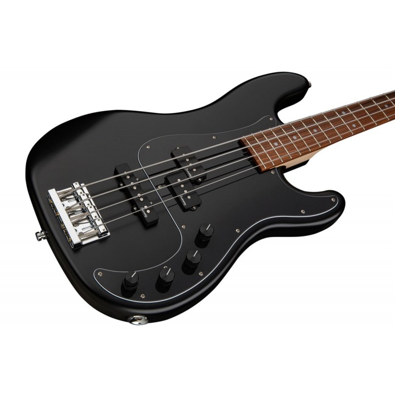 Sadowsky MetroLine 21-Fret Hybrid P/J Bass, Red Alder Body, 4-String - Solid Black Satin - 4