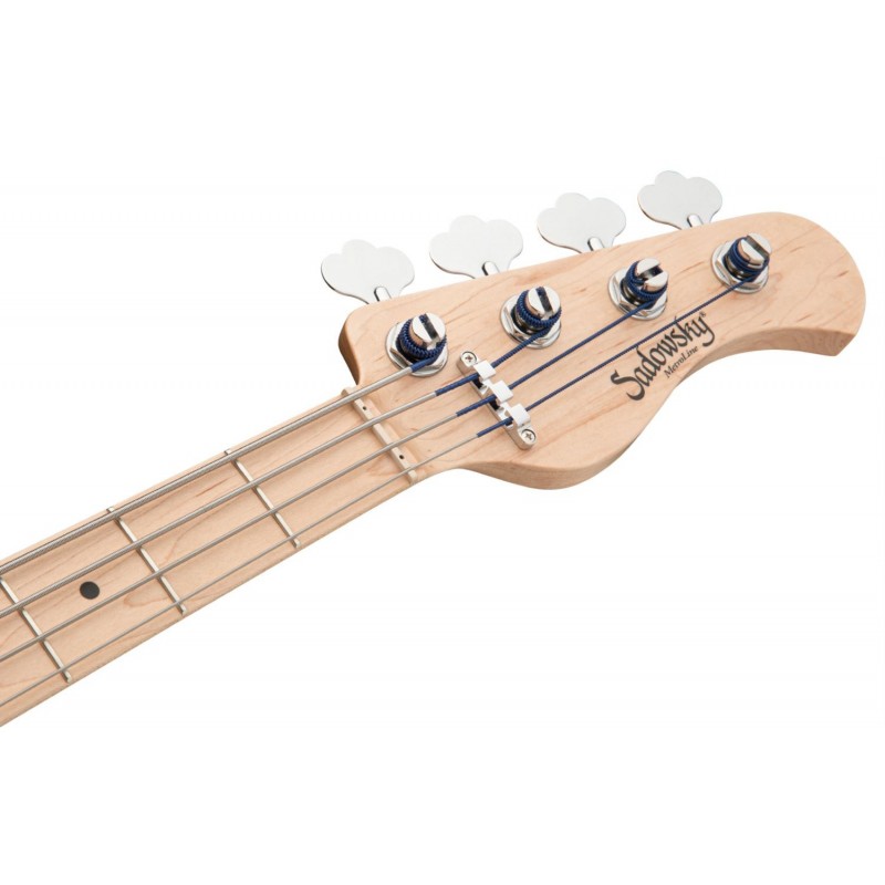 Sadowsky MetroLine 21-Fret Hybrid P/J Bass, Swamp Ash Body, 4-String - Solid Olympic White High Polish - 7
